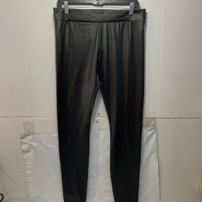 Mossimo Black Shiny Leggings juniors size L